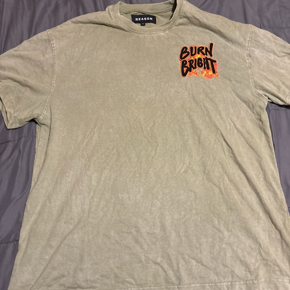 Reason Men's Gray Burn Bright Tee